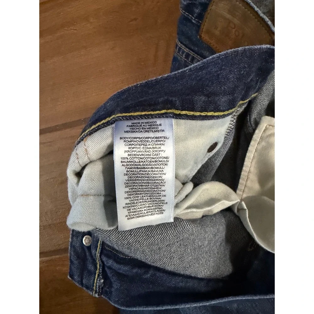 Polo Ralph Lauren Varick Slim Straight Blue Jeans Mens 36x34 (36x32) Medium Wash